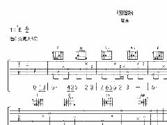 周末《胭脂粉》吉他譜 C調高清六線(xiàn)譜